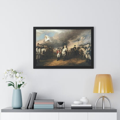 Surrender of Lord Cornwallis at Yorktown Framed Painting Poster