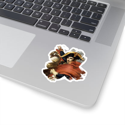 Napoleon Bonaparte Crossing Alps Cutout Sticker