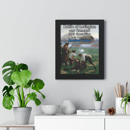 Battle of Lexington and Concord Framed Poster