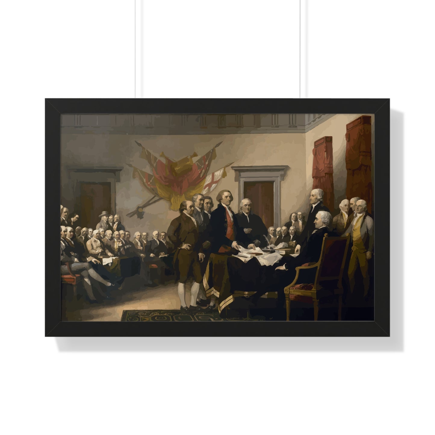 The Signing of The Declaration of Independence Framed Painting Poster