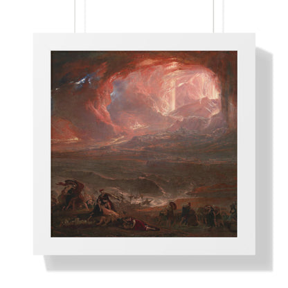 Historical Destruction of Pompeii and Herculaneum Framed Painting Poster