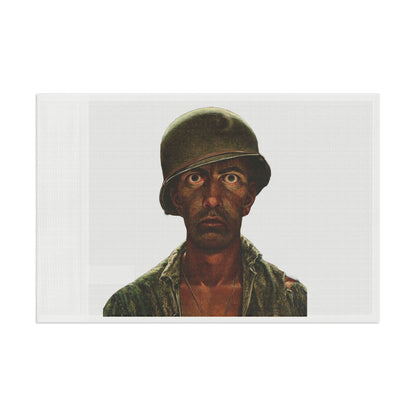 Thousand Yard Stare Soldier Flag