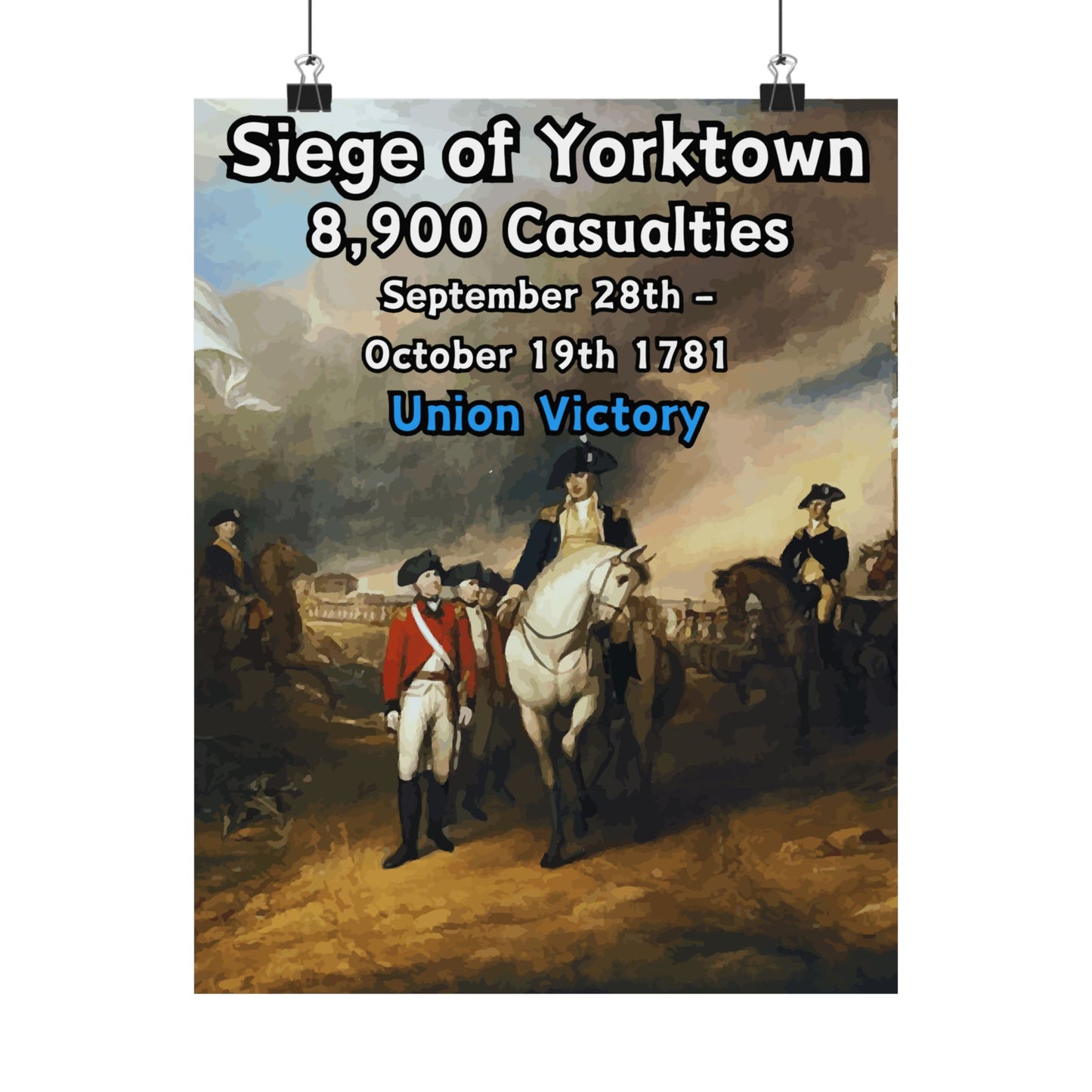 Siege of Yorktown Vertical Matte Poster