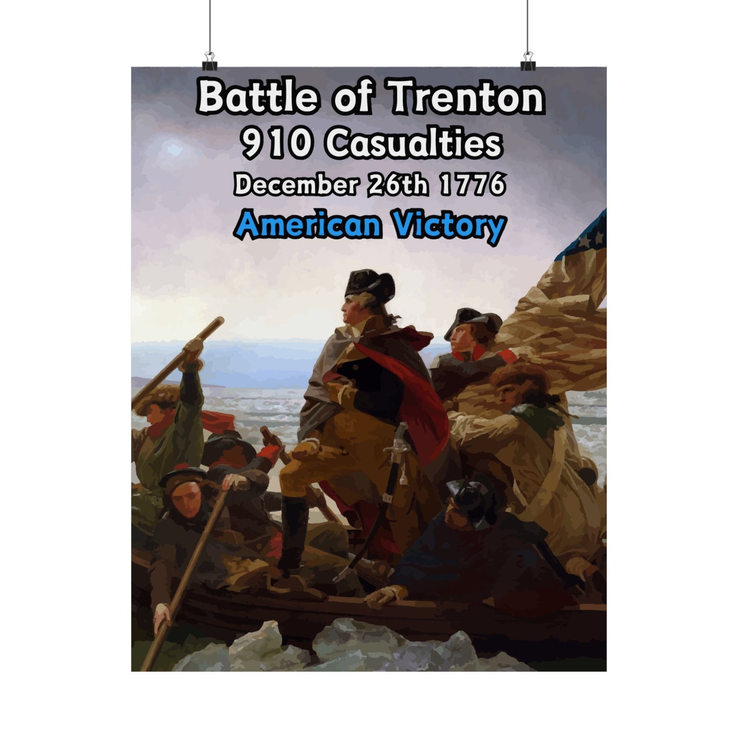 Battle of Trenton Vertical Matte Poster