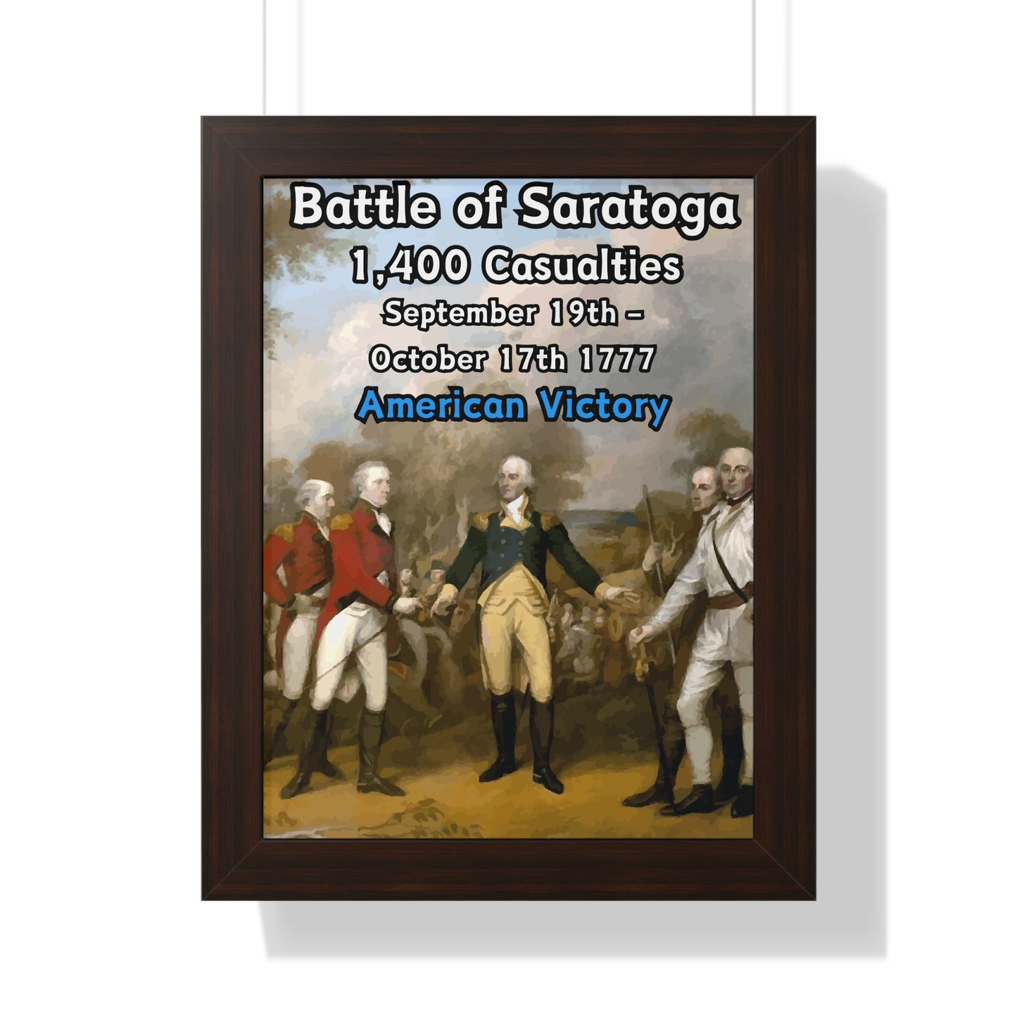 Battle of Saratoga Framed Poster