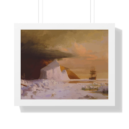 Historical Arctic Summer Framed Painting Poster