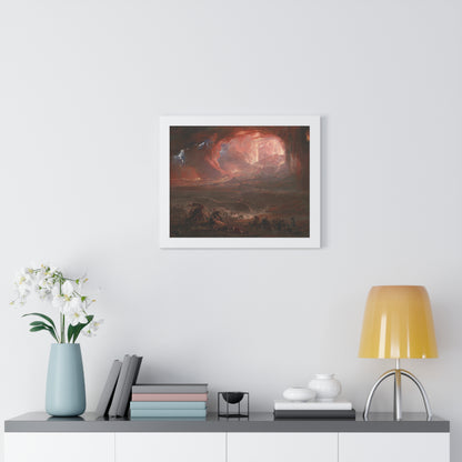 Historical Destruction of Pompeii and Herculaneum Framed Painting Poster