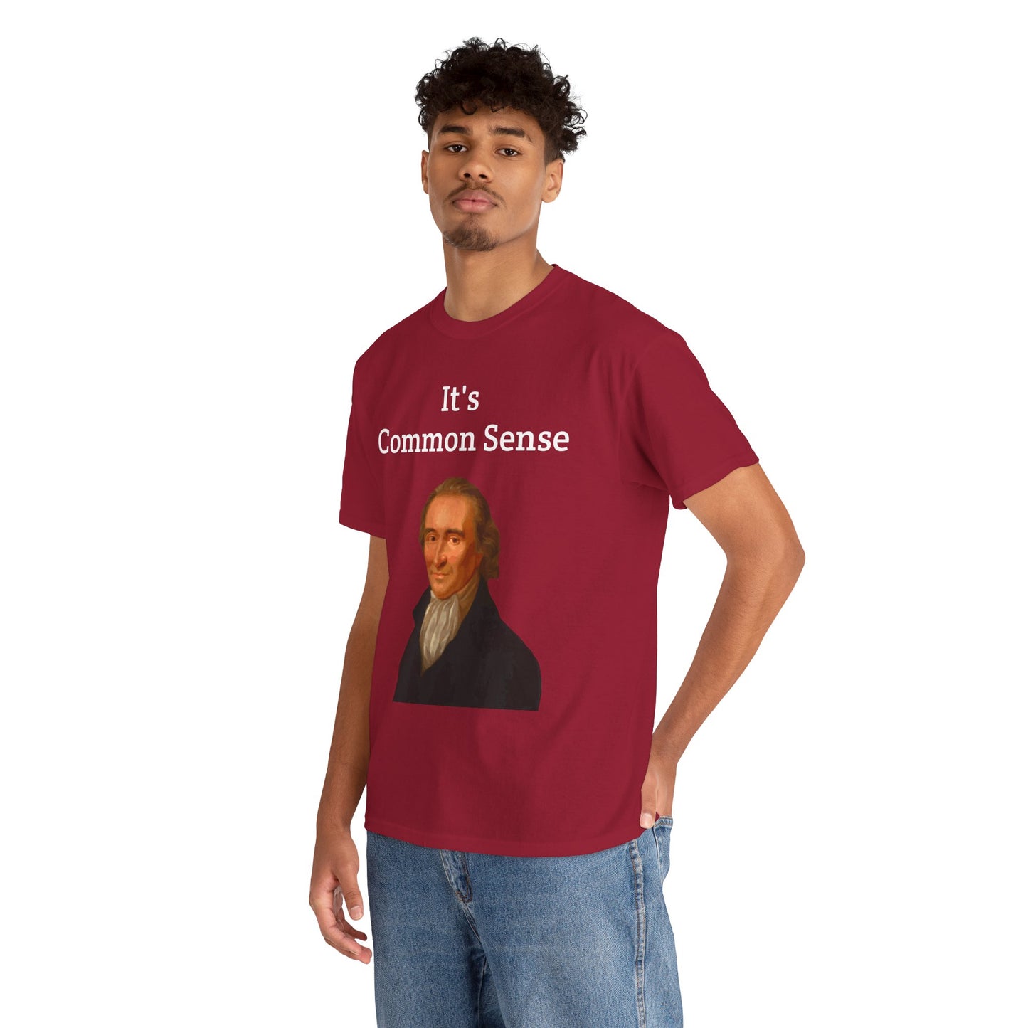 It's Common Sense Thomas Paine History Unisex Heavy Cotton T-Shirt