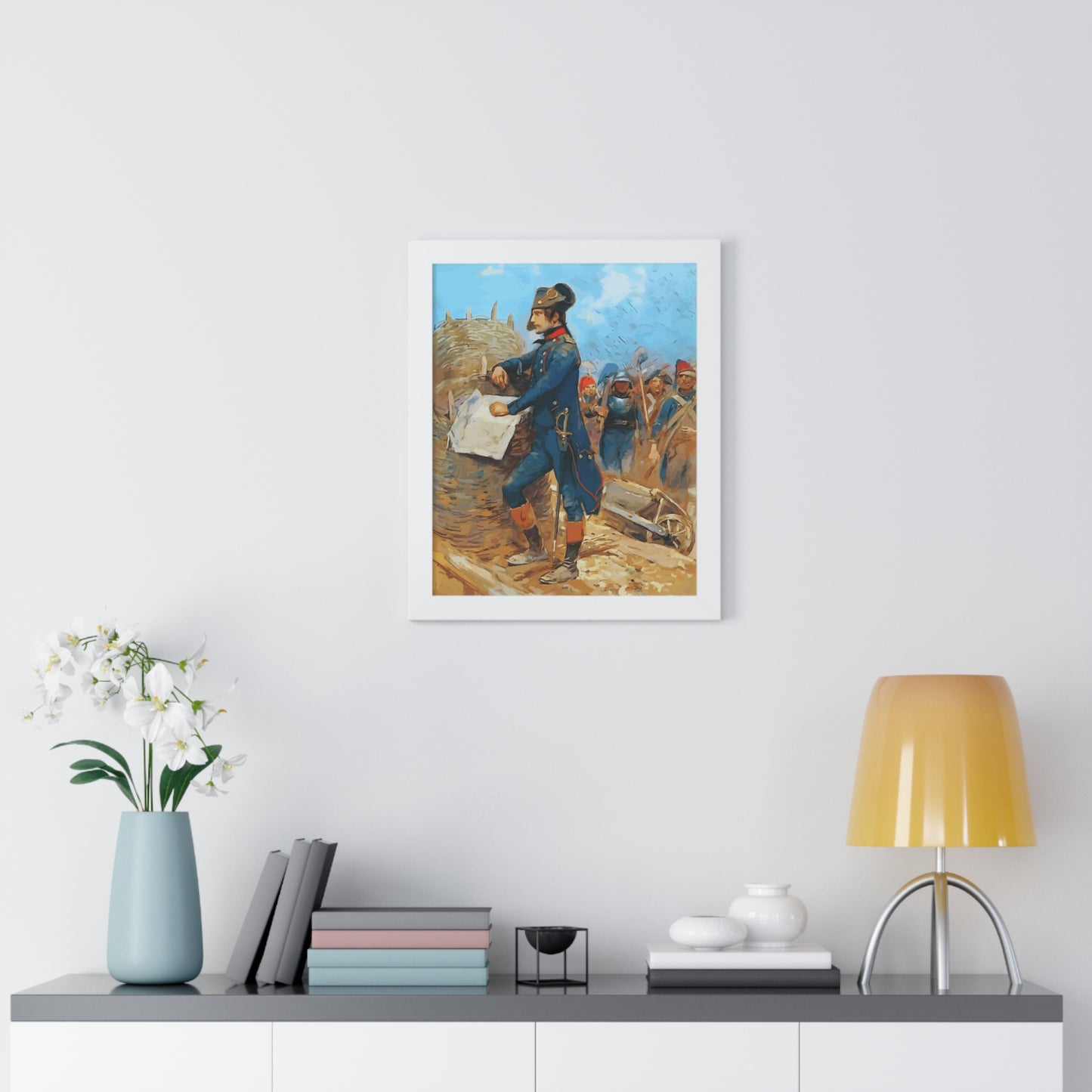 Napoleon Bonaparte at the Siege of Toulon Framed Painting Poster