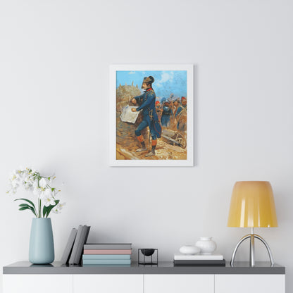 Napoleon Bonaparte at the Siege of Toulon Framed Painting Poster