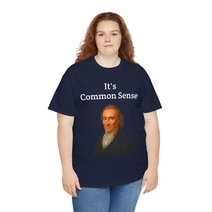 It's Common Sense Thomas Paine History Unisex Heavy Cotton T-Shirt