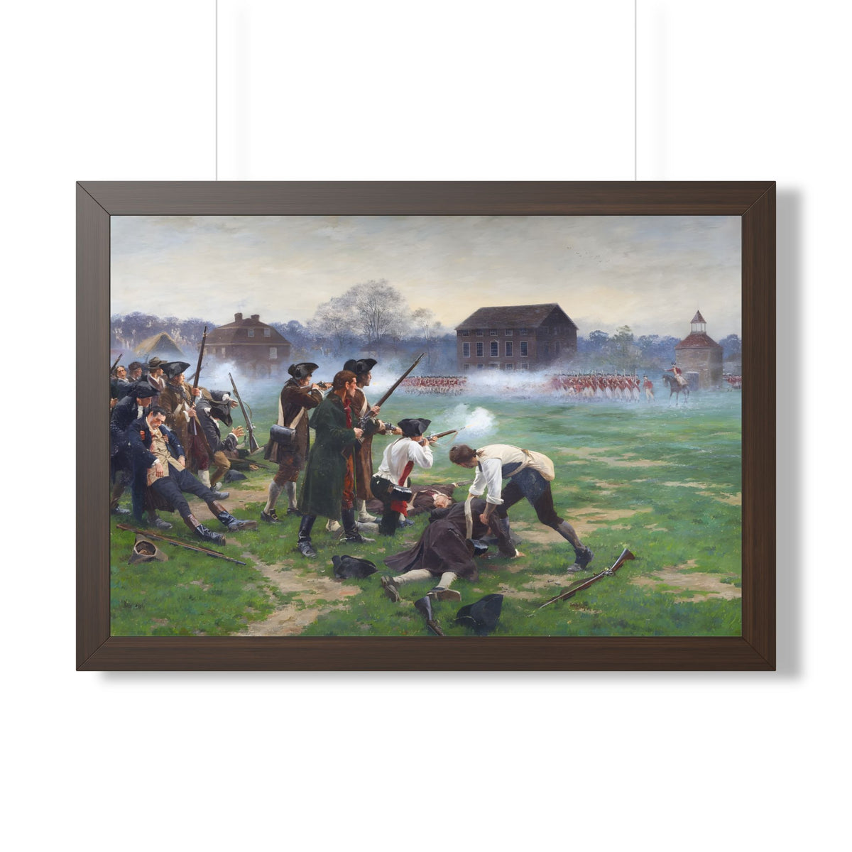 The Battle of Lexington Framed Print | William Barnes Wollen, 1910