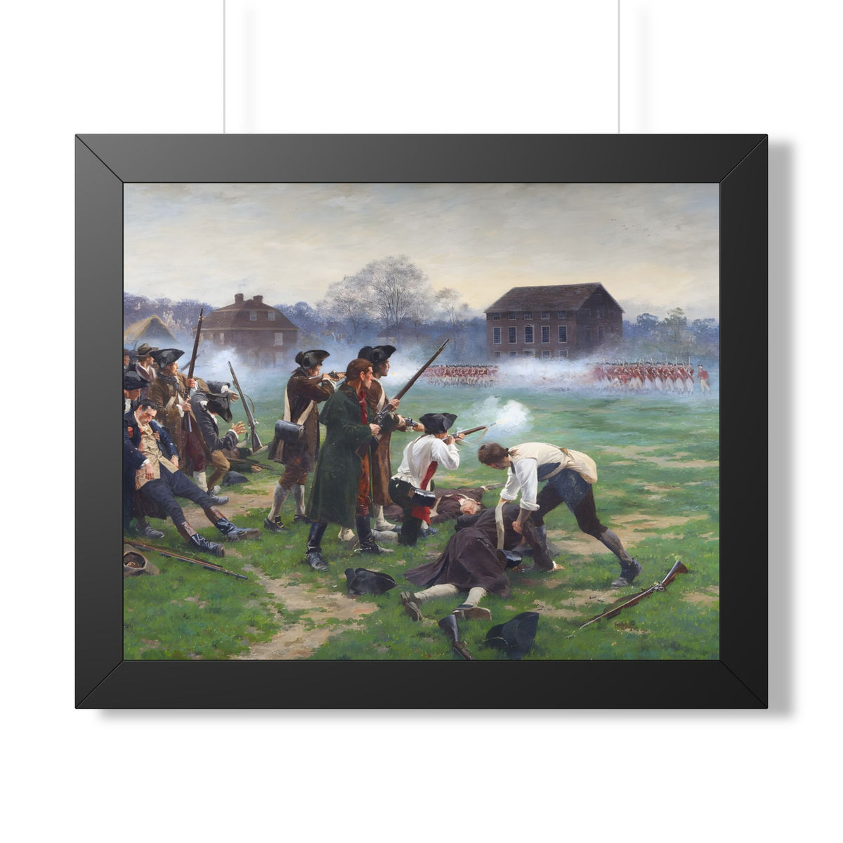 The Battle of Lexington Framed Print | William Barnes Wollen, 1910