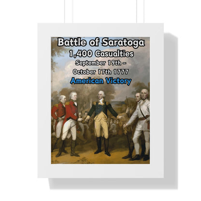 Battle of Saratoga Framed Poster