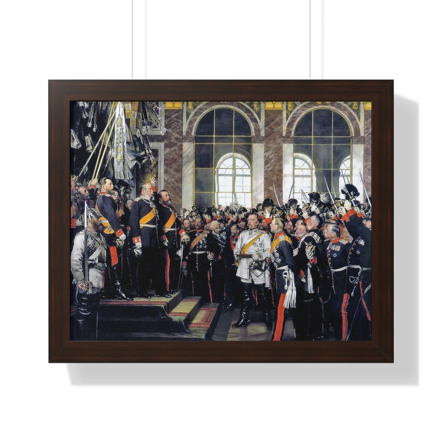 Proclamation of the German Empire Framed Painting Poster