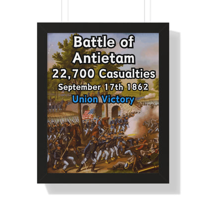 Historical Battle of Antietam Framed Poster