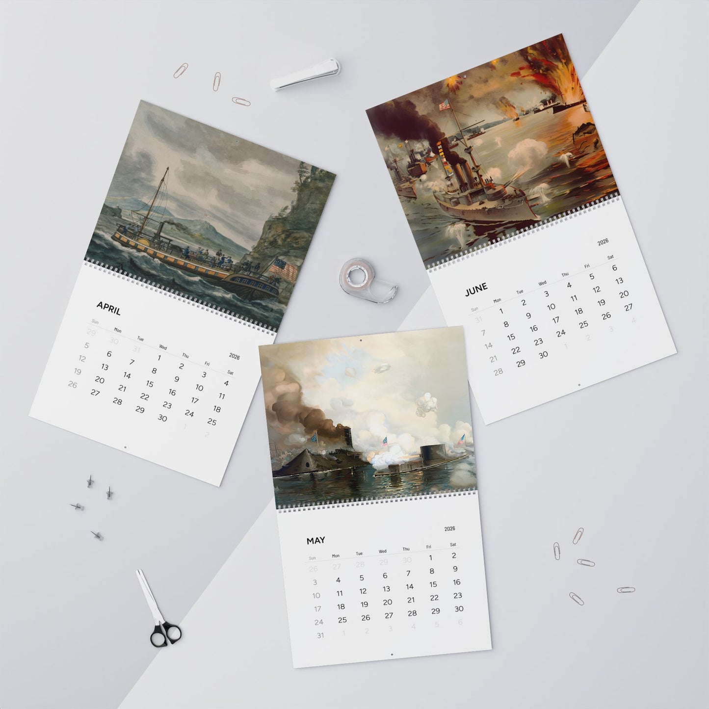 400 Years of American Ships 2026 Calendar