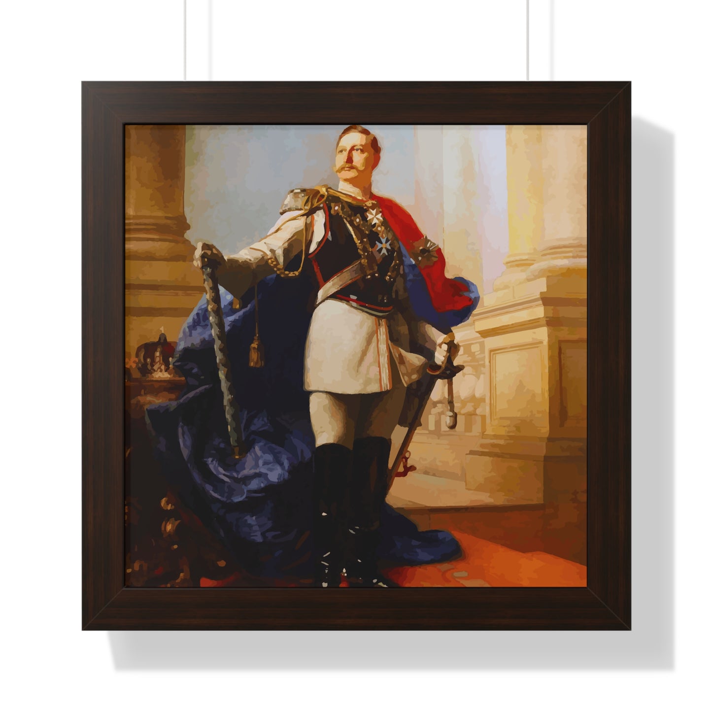 Kaiser Wilhelm II Framed Painting Poster