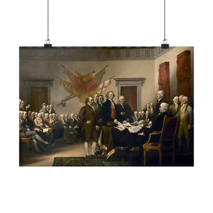 The Signing of The Declaration of Independence Matte Painting Poster