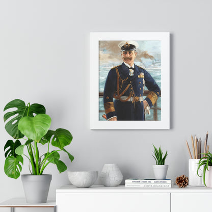 Kaiser Wilhelm II as Grand Admiral Framed Painting Poster