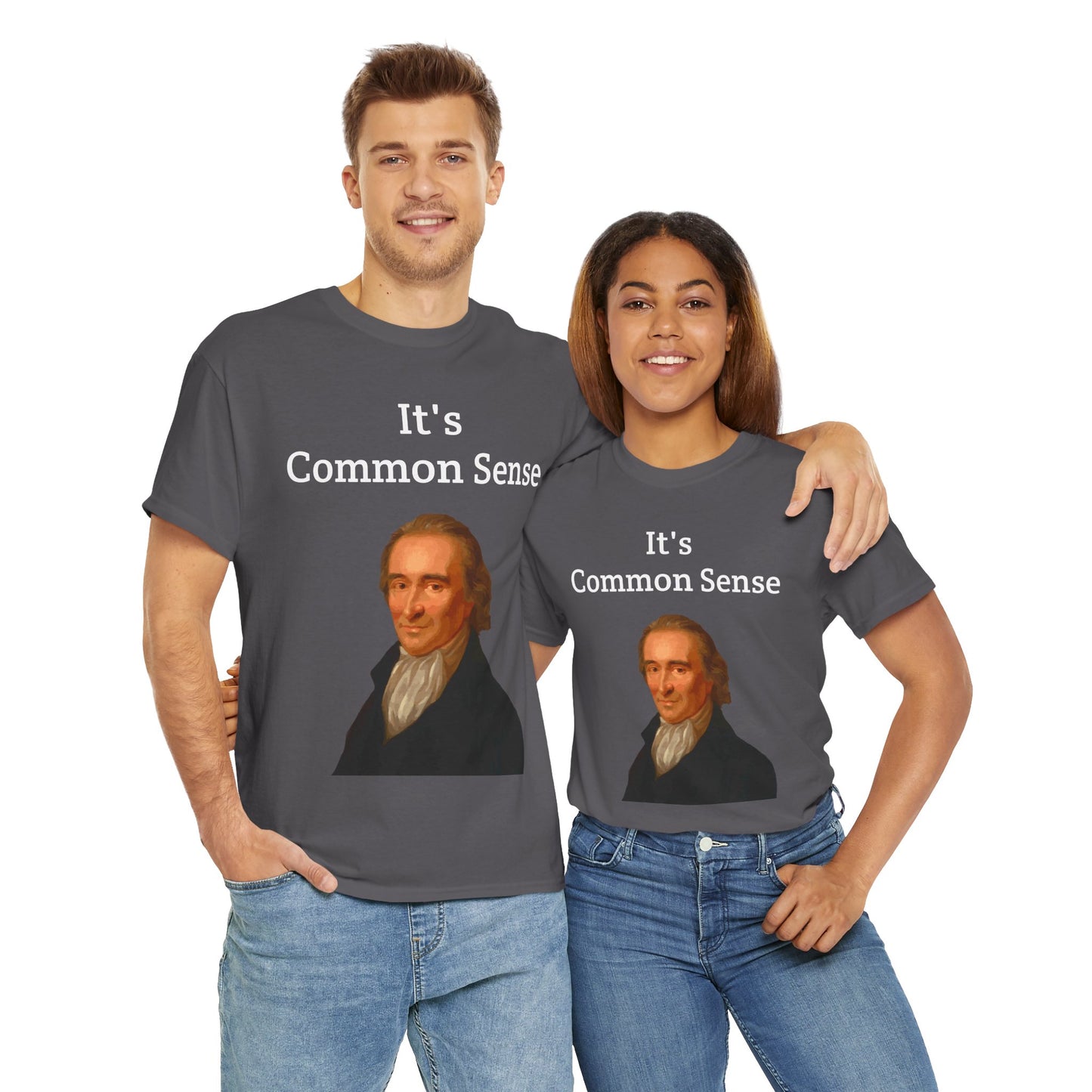 It's Common Sense Thomas Paine History Unisex Heavy Cotton T-Shirt