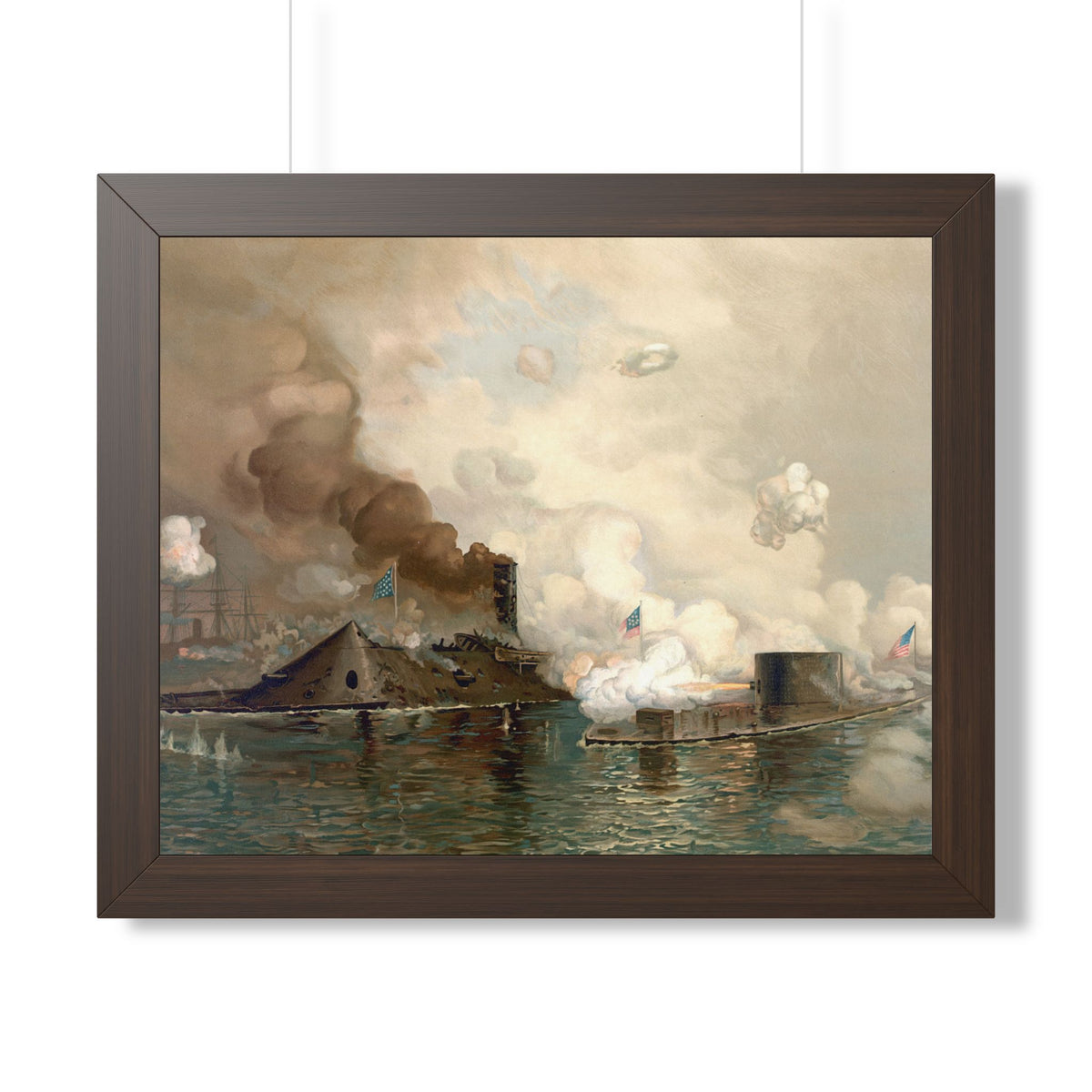 Monitor and Merrimac Framed Print | Julian O. Davidson, 1886