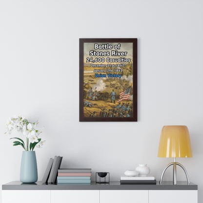 Historical Battle of Stones River Framed Poster