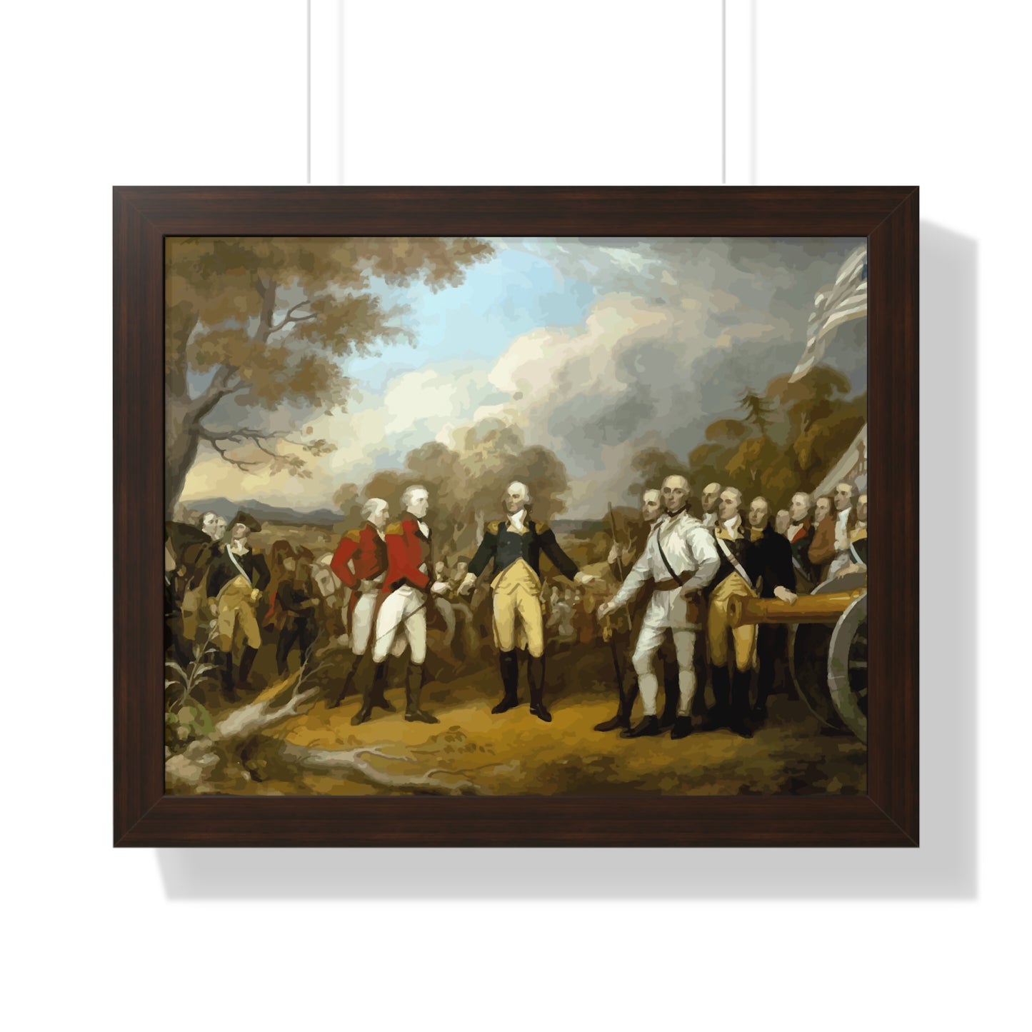 General Burgoyne's Surrender at Saratoga Framed Painting Poster