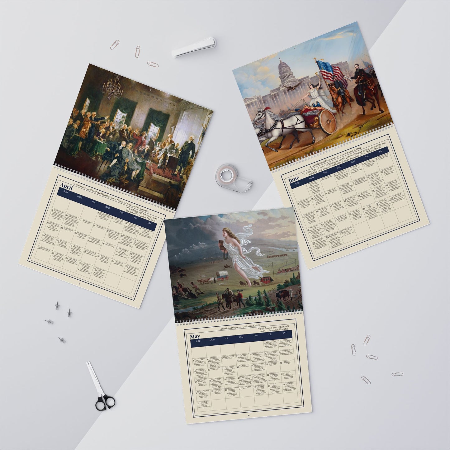 250 Years of American History 1776-2026 | On This Day in American History Calendar