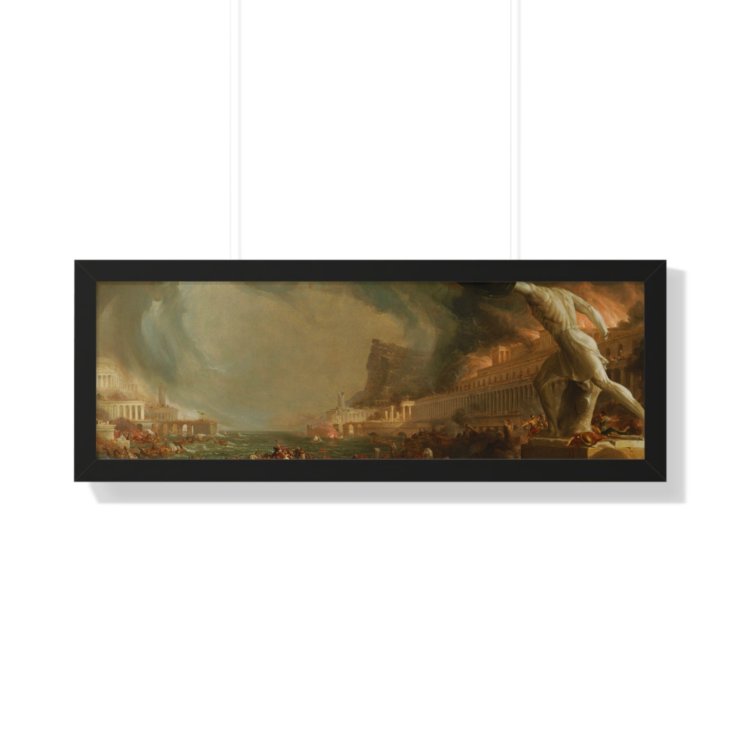 Destruction from The Course of Empire Framed Painting Poster