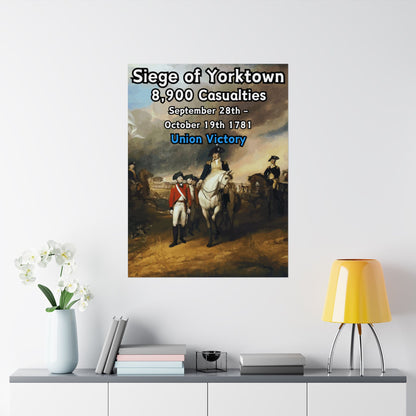 Siege of Yorktown Vertical Matte Poster