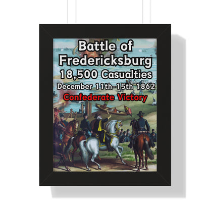 Historical Battle of Fredericksburg Framed Poster