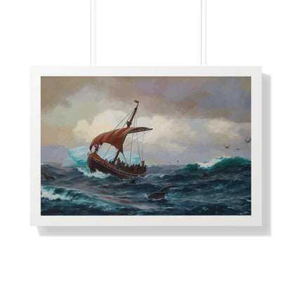 Summer in the Greenland Coast Framed Painting Poster