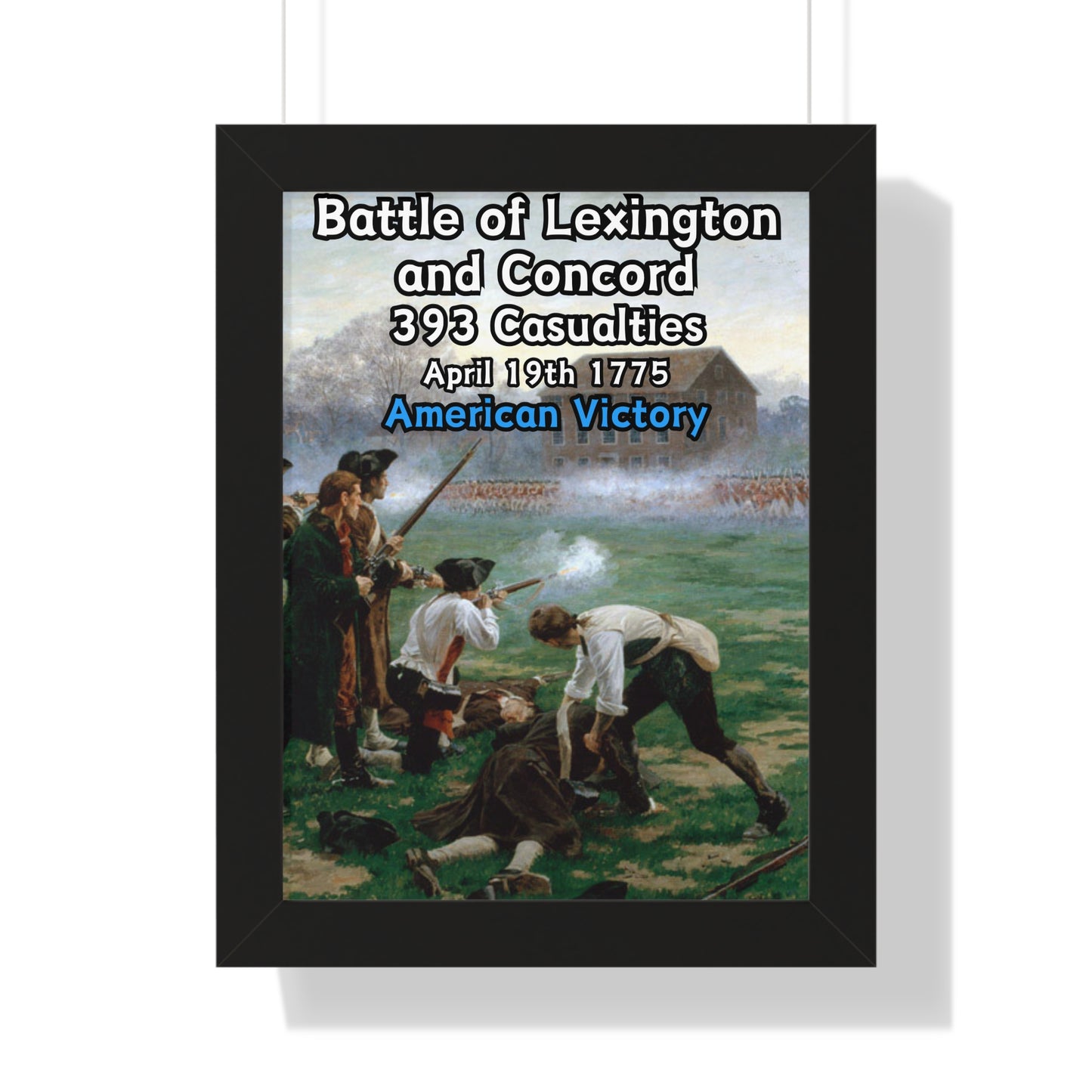 Battle of Lexington and Concord Framed Poster