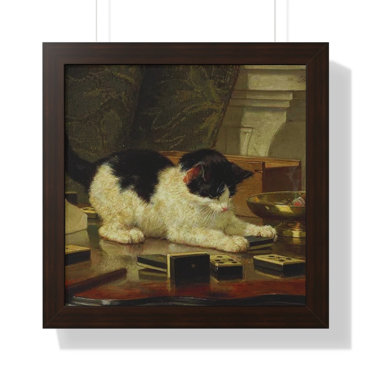 Kitten's Game Framed Painting Poster