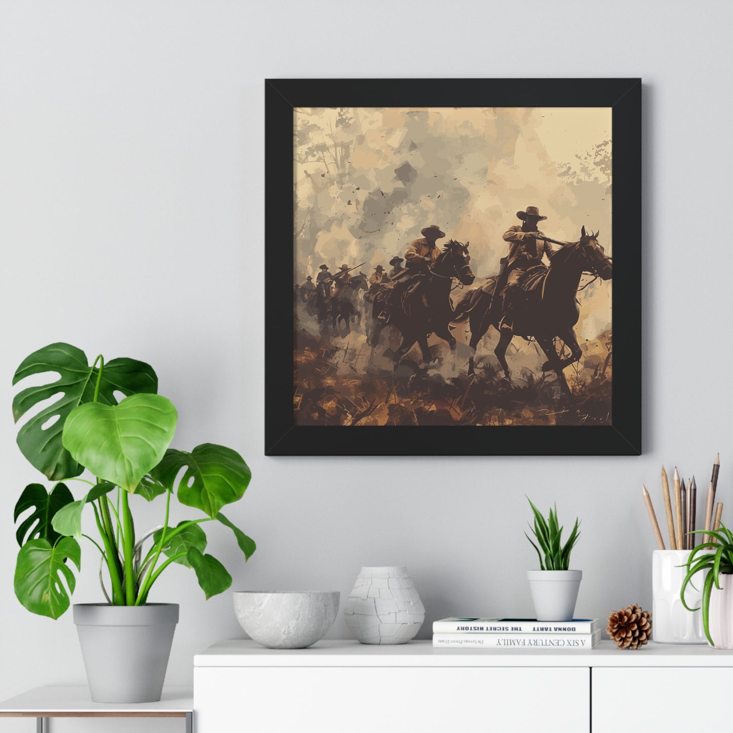 Historical Cowboy Framed Poster