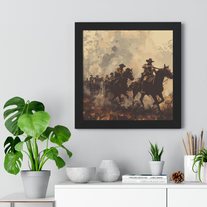 Historical Cowboy Framed Poster