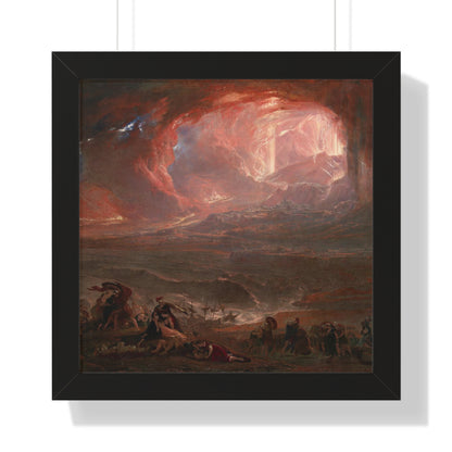 Historical Destruction of Pompeii and Herculaneum Framed Painting Poster