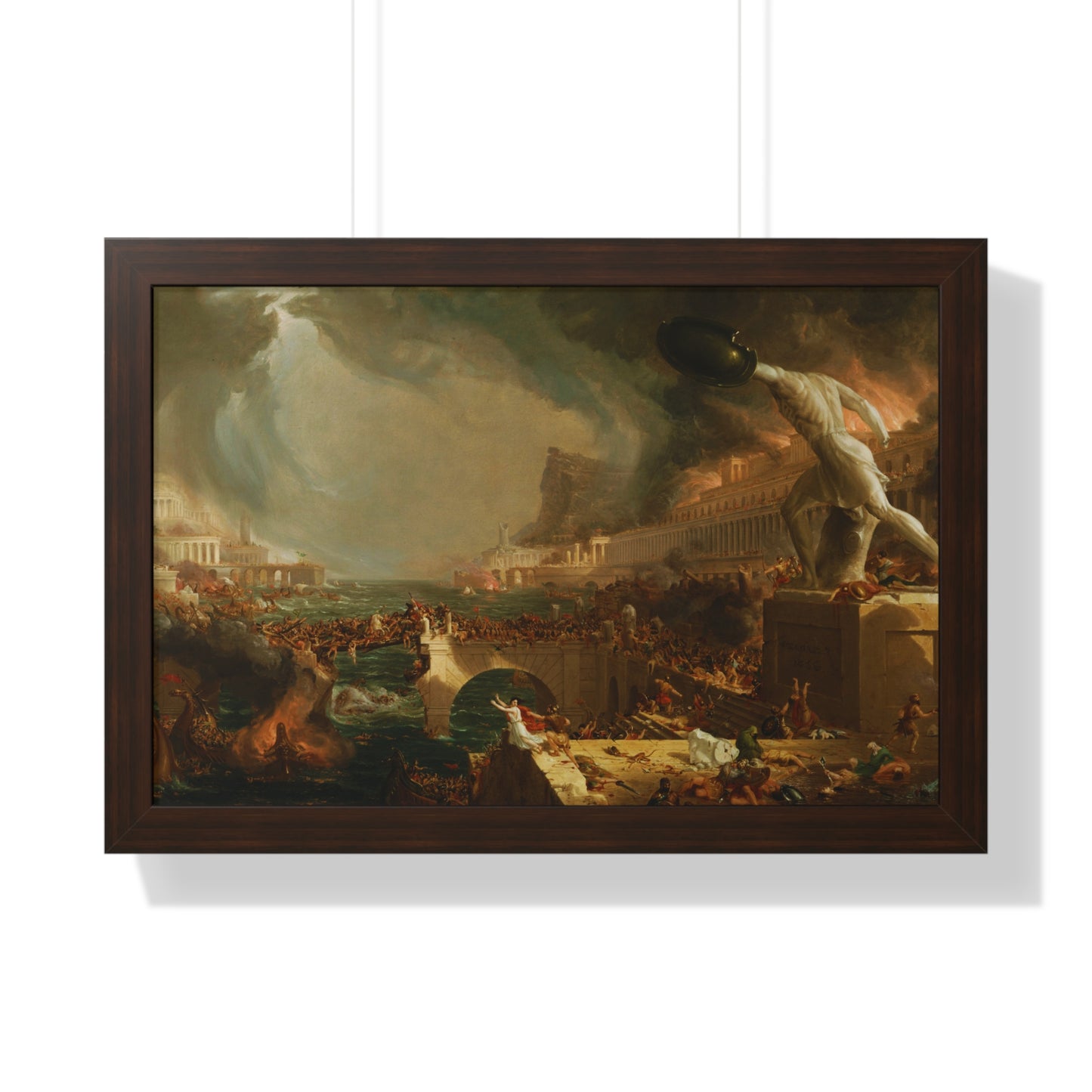 Destruction from The Course of Empire Framed Painting Poster