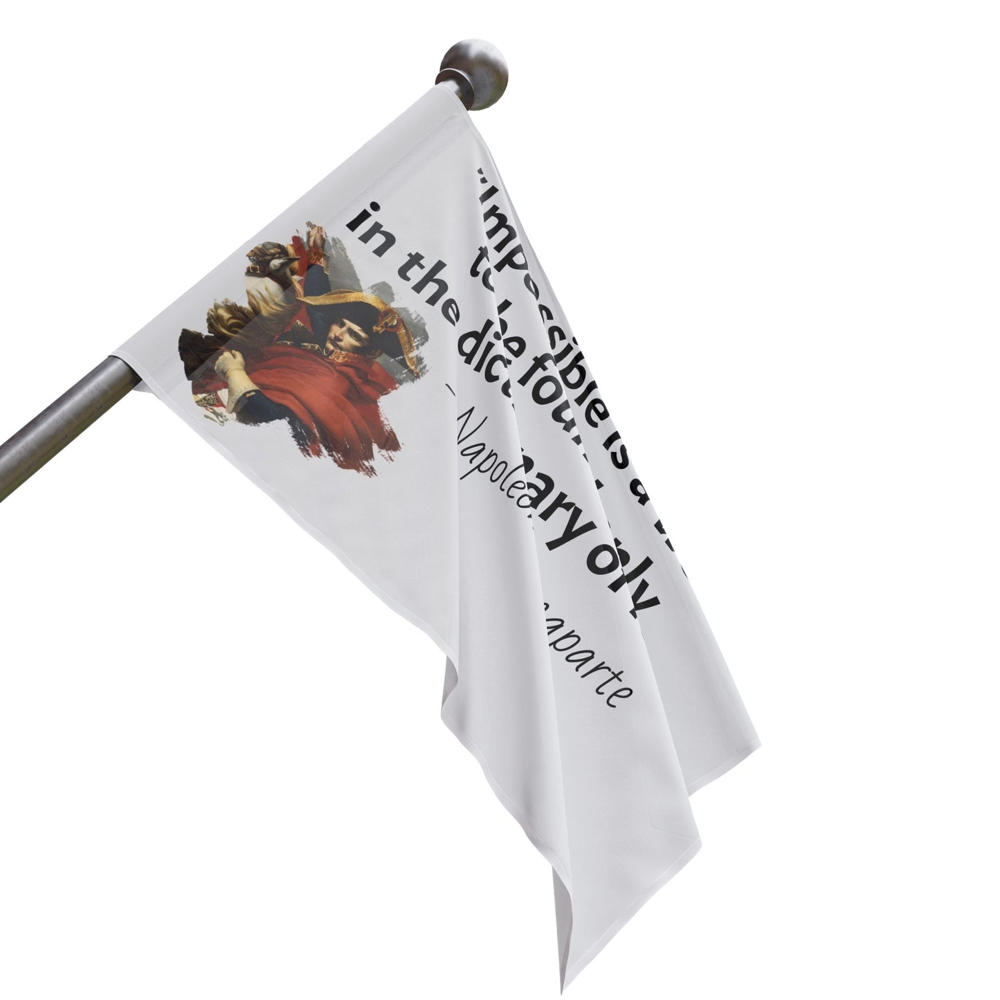 Napoleon Bonaparte Quote Flag