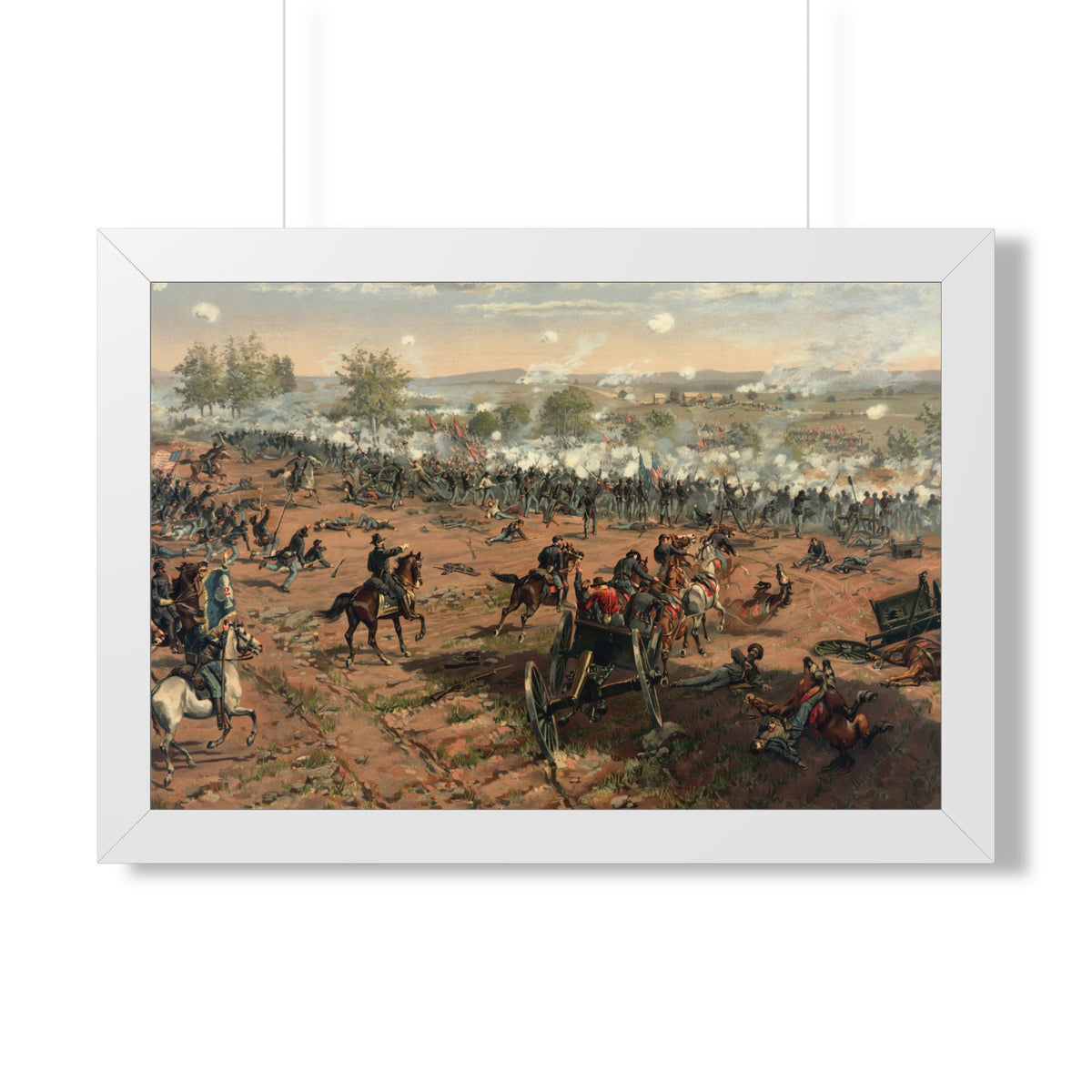 Battle of Gettysburg Framed Print | Thure de Thulstrup, 1887