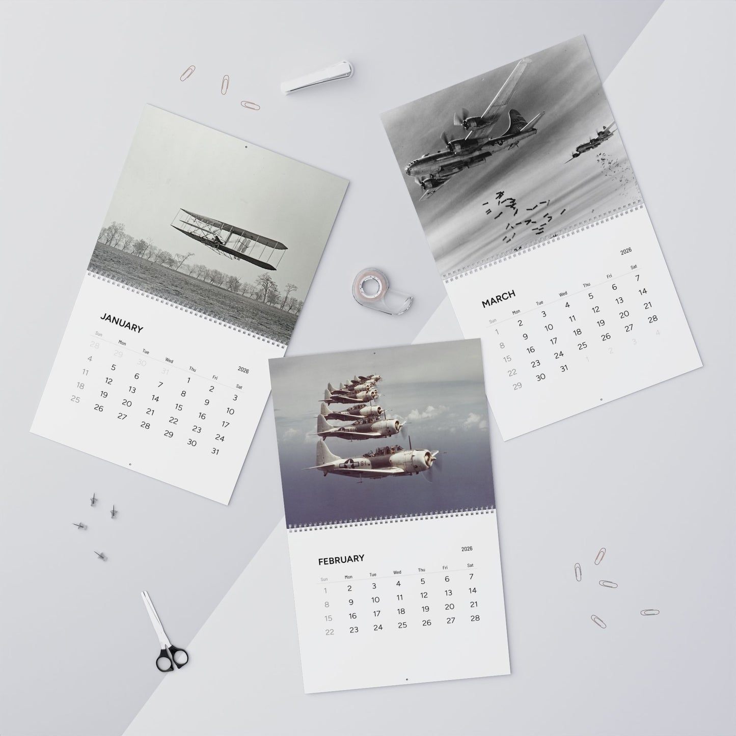 100 years of American Aircraft 2026 Calendar