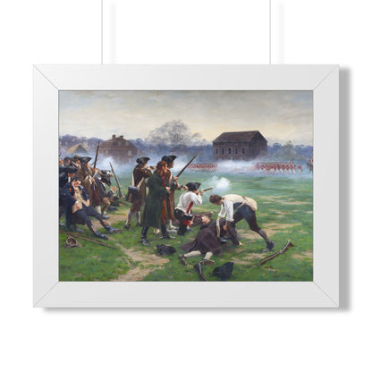 The Battle of Lexington Framed Print | William Barnes Wollen, 1910