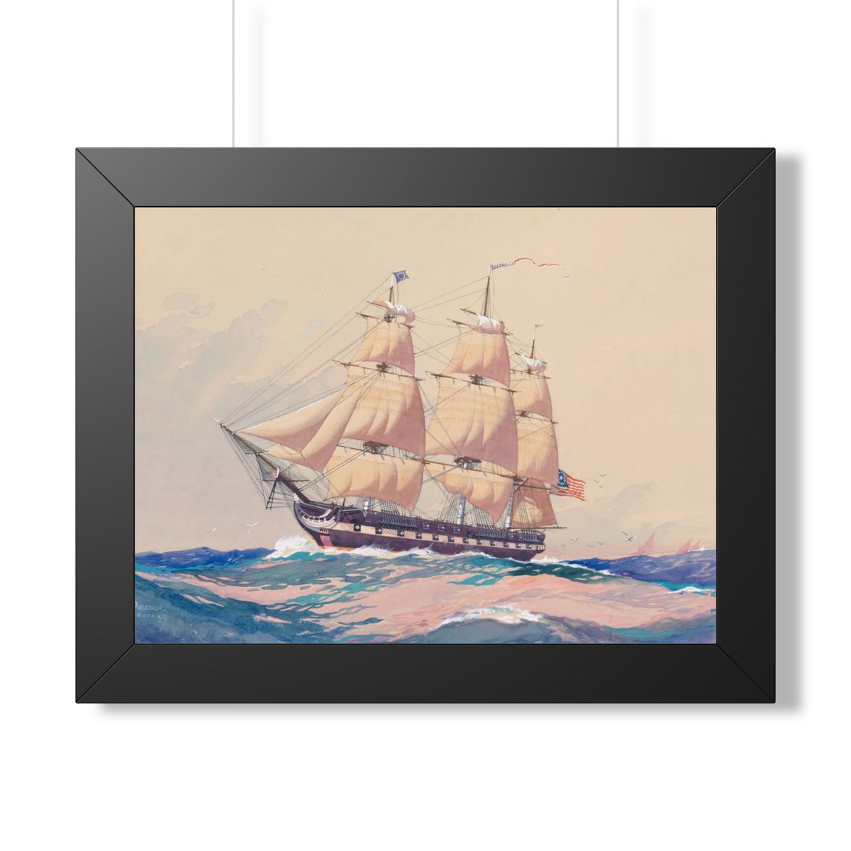 USS Philadelphia Framed Print | Worden Wood