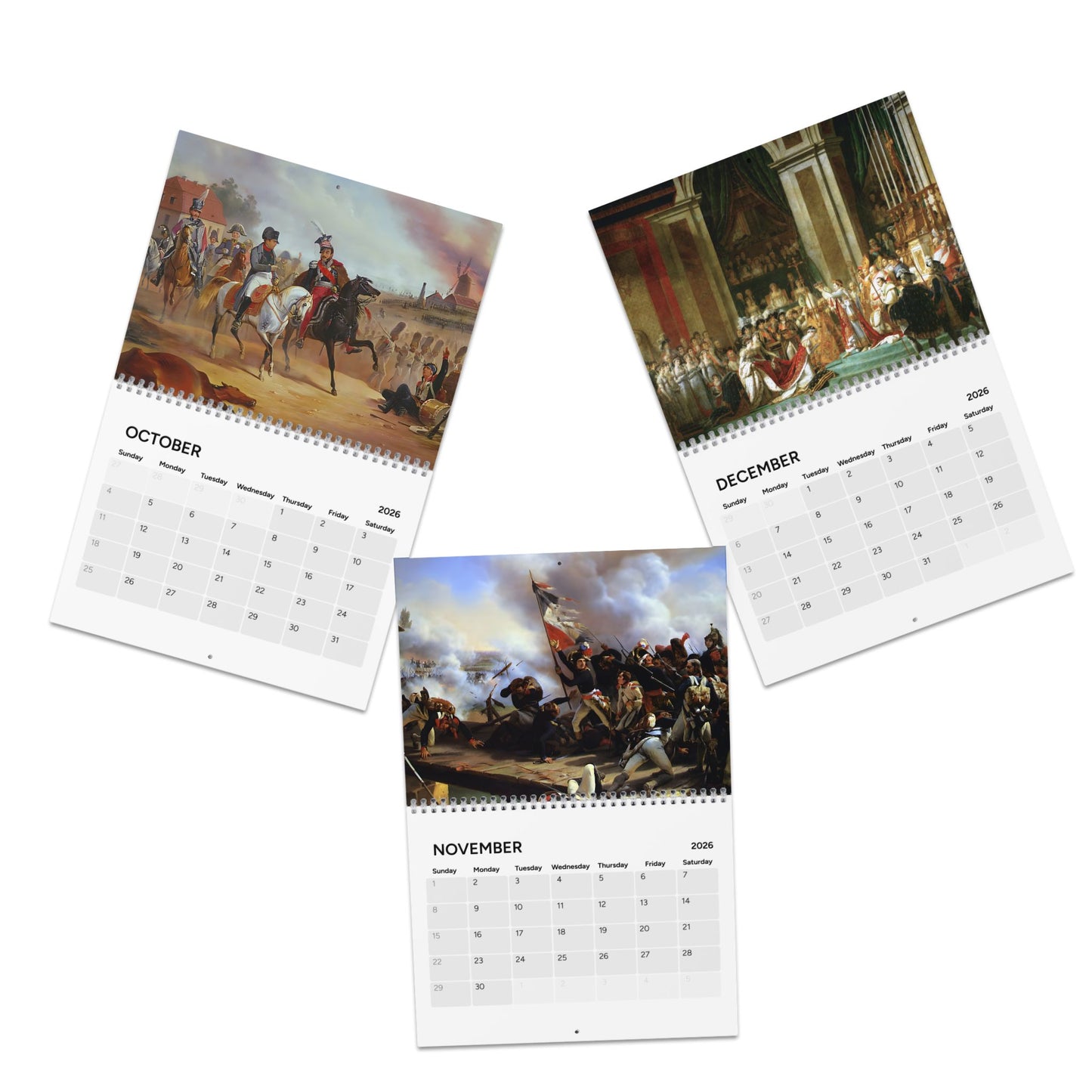 Napoleon Bonaparte Historic Event (Grid Style) Calendar 2026