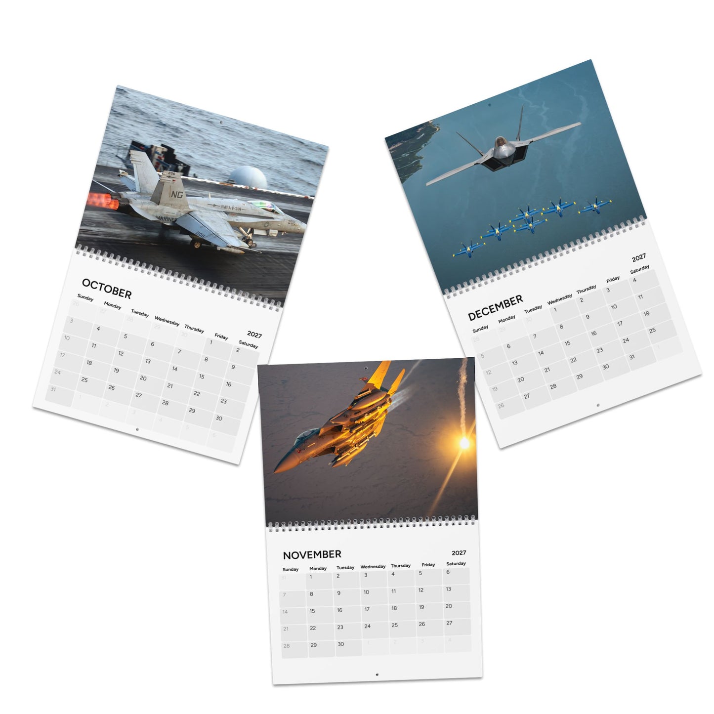 Vintage US Jets 2027 Wall Calendar