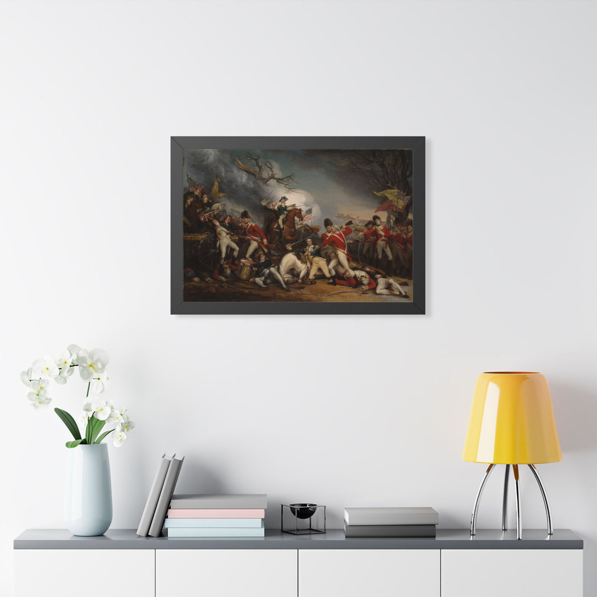 The Death of General Mercer at the Battle of Princeton Framed Print | John Trumbull, c. 1789