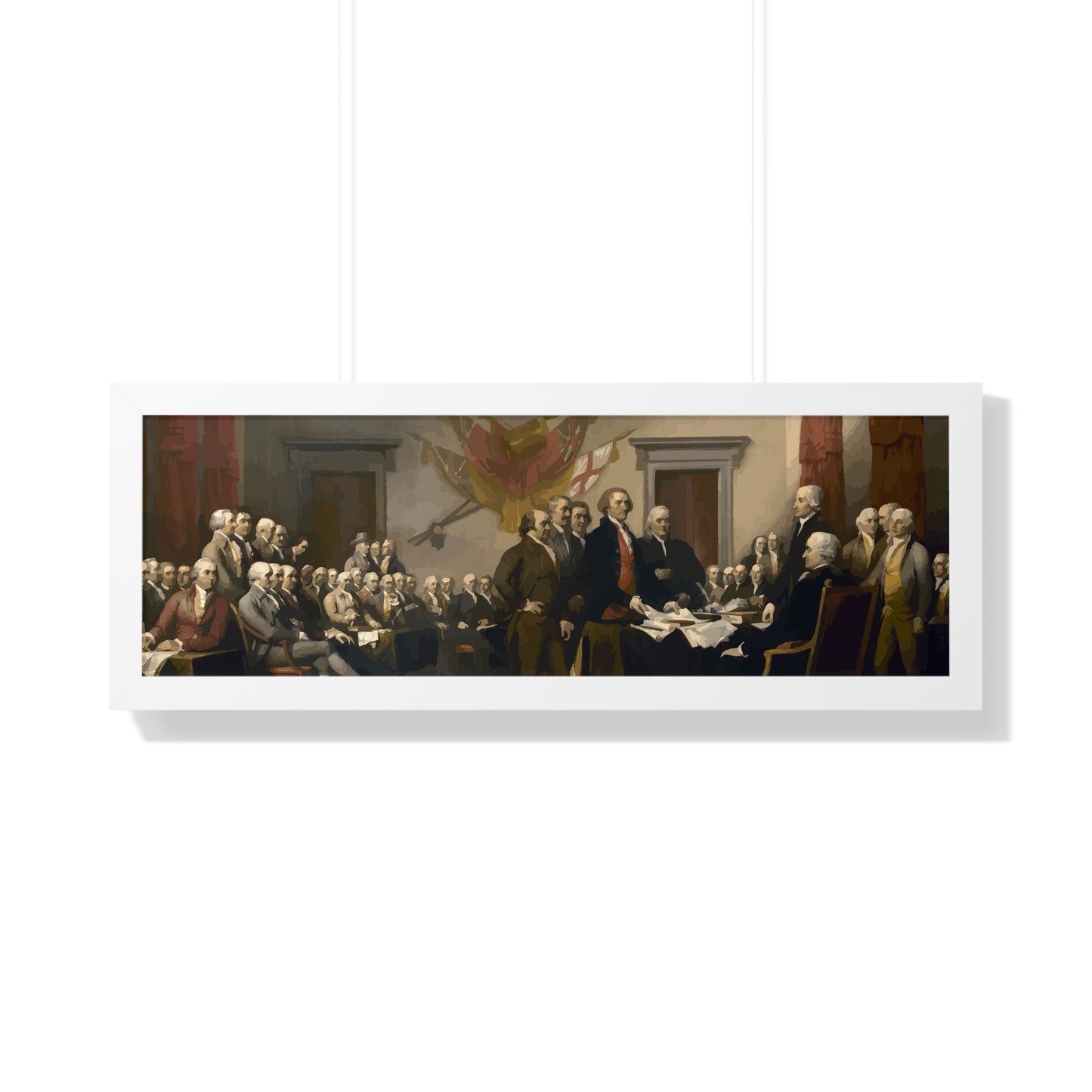 The Signing of The Declaration of Independence Framed Painting Poster