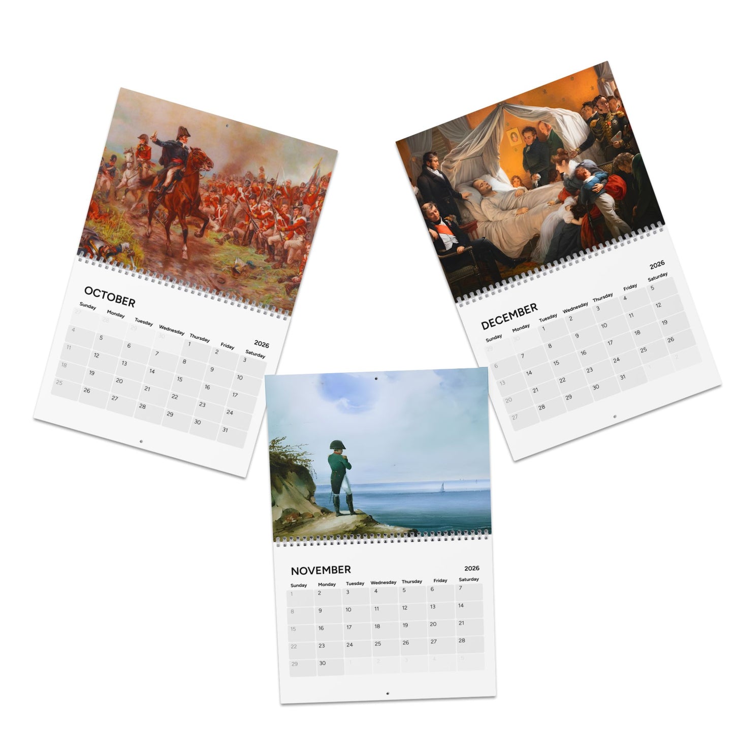 Life of Napoleon Bonaparte 2026 (Grid Style) Calendar