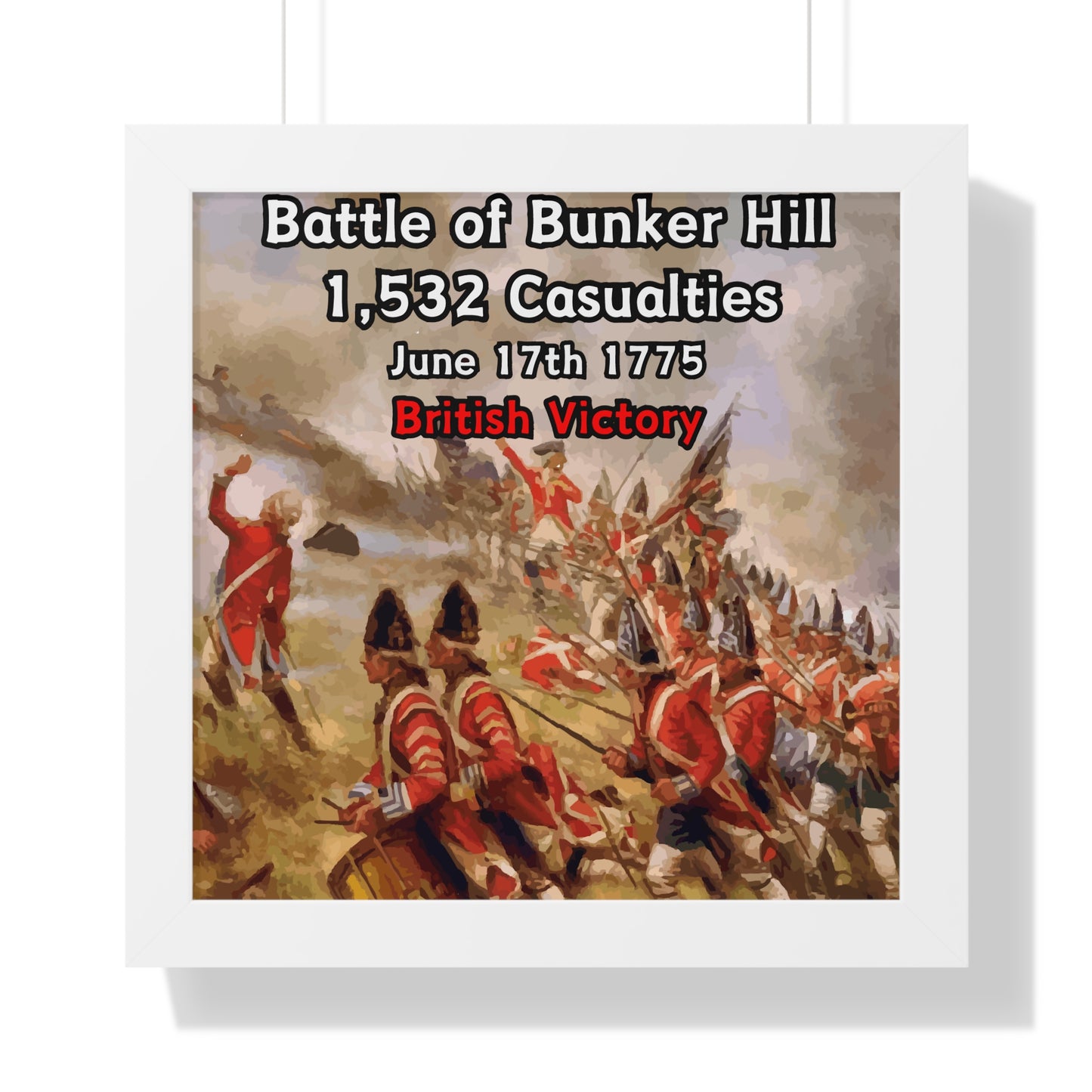 Battle of Bunker Hill Framed Poster